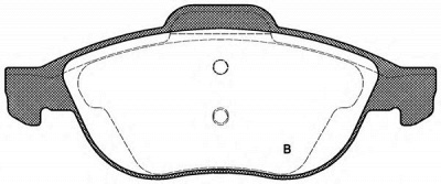 OPEN PARTS bpa066022 -  Комплект тормозных колодок, дисковый тормоз